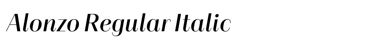 Alonzo Regular Italic image